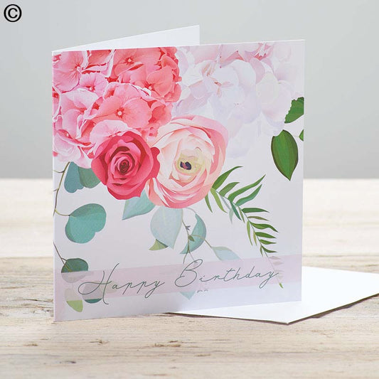 Happy Birthday Precious Petals Greetings Card